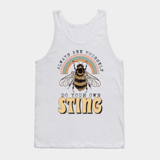 Bee Yourself, Do Your Own Sting, Beekeeping Tank Top